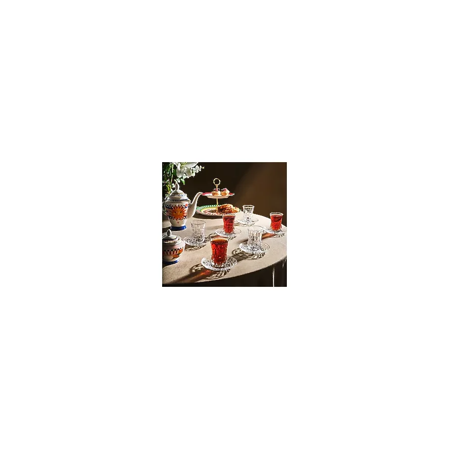 RCR Etna 12'li Çay Bardağı Takımı 140 Ml Şeffaf