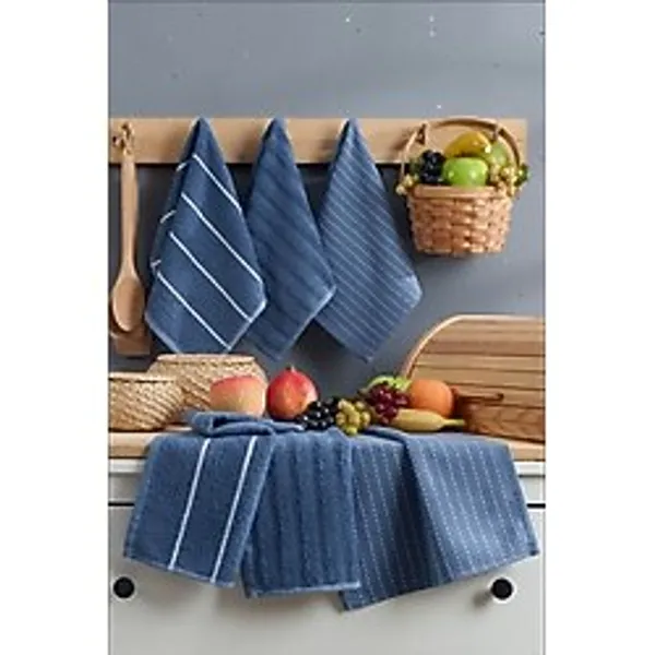 Rebeka Home Collection Lacivert 6'lı Sophia 30x50 Mutfak Havlusu