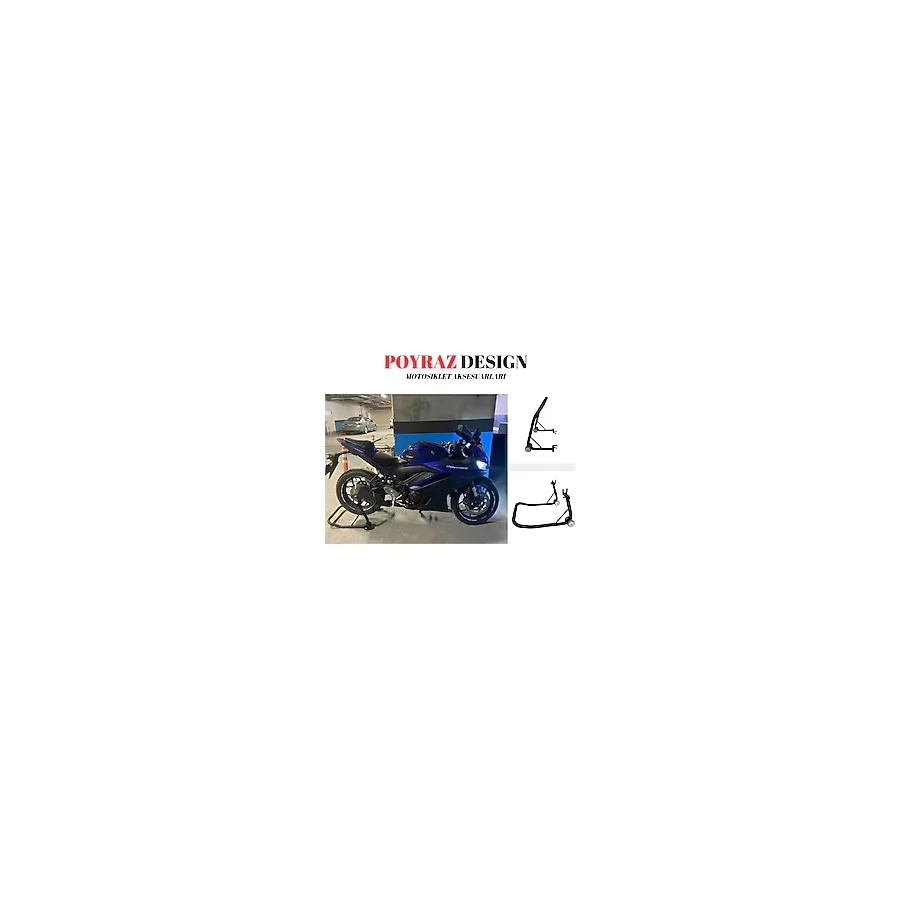 Rebon MotoDesign Motorsiklet Yamaha R25 Motosiklet Kaldırma Sehpası Padok SİYAH RENK