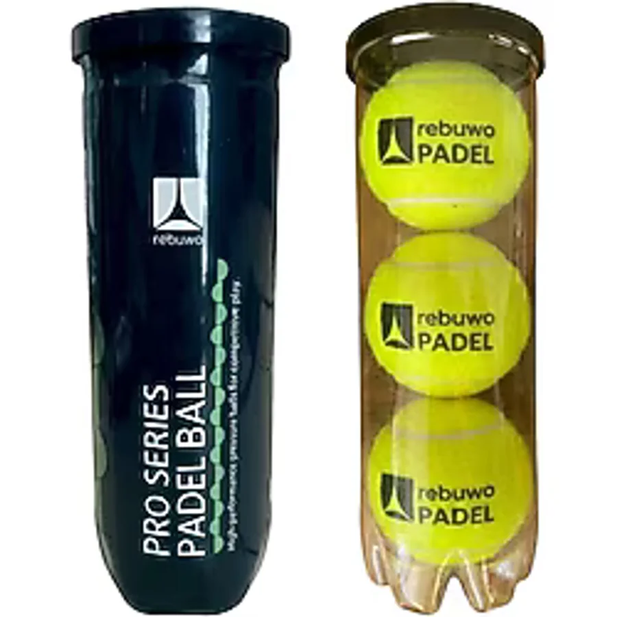 Rebuwo 3'lü Padel Topu - Profesyonel Basınçlı Performans Topu