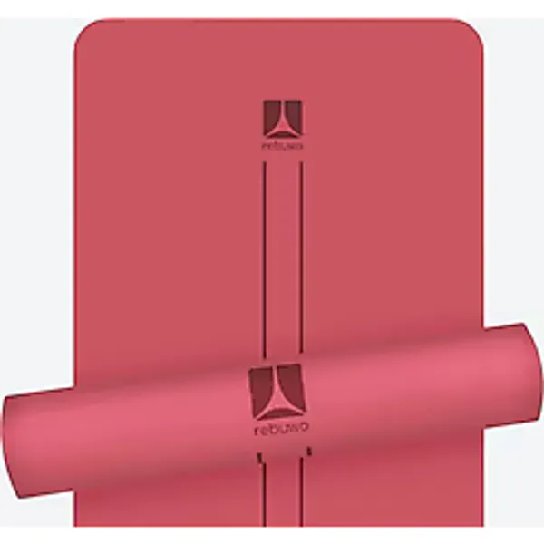 Rebuwo Armonia Çift Çizgi Tasarım Tpe Yoga Pilates Matı 6 Mm - Bordo