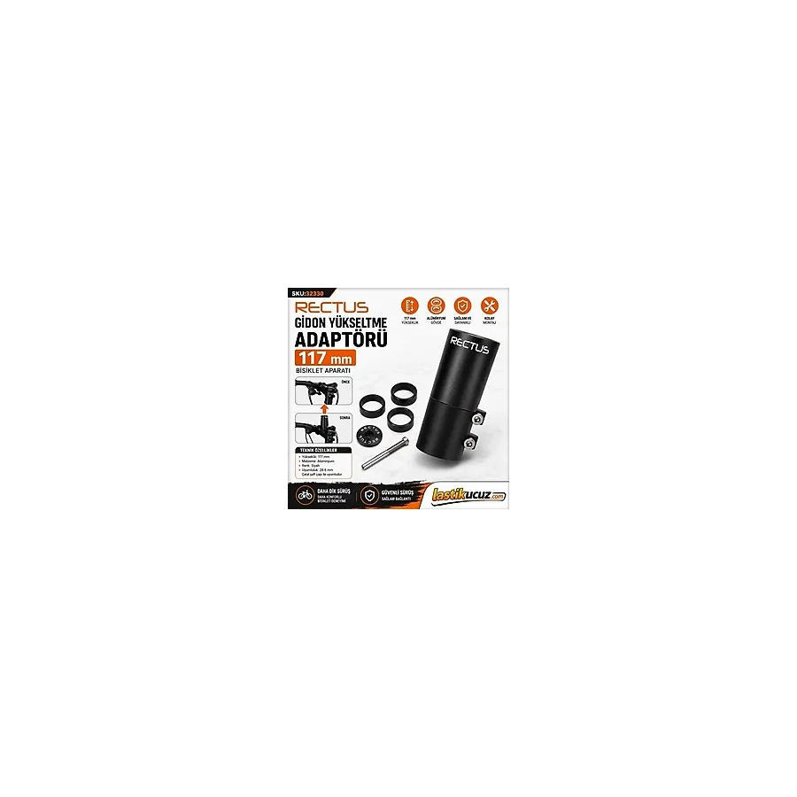 RECTUS GİDON YÜKSELTME ADAPTÖRÜ 117 MM BİSİKLET APARATI
