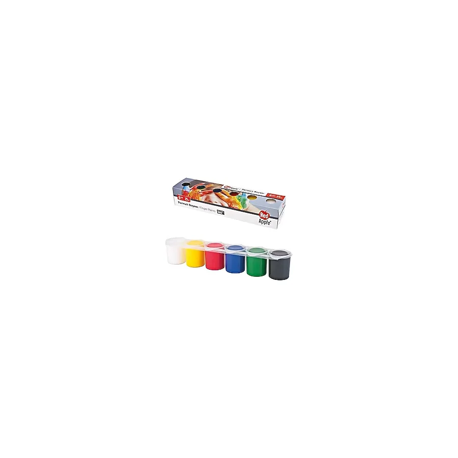Red Apple 25 ml 6'lı Parmak Boya Seti