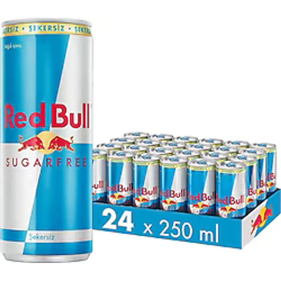 Red Bull Sugarfree 250 ml 24'lü Paket Şekersiz Enerji İçeceği