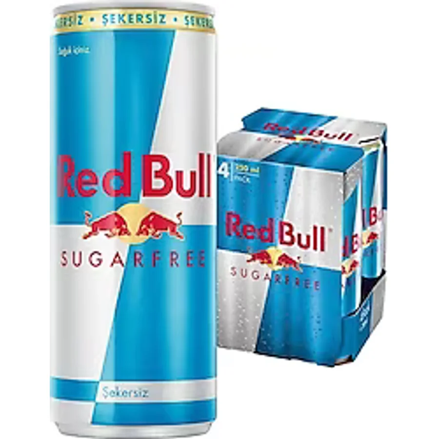 Red Bull SugarFree 250 ml 4'lü Paket Şekersiz Enerji İçeceği