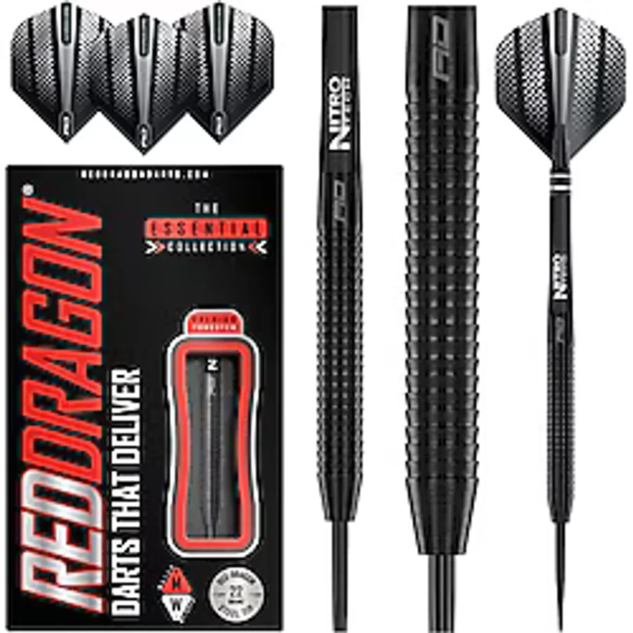 Red Dragon Darts Red Dragon Razor Edge Black 22 G Dart Oku Seti Decathlon