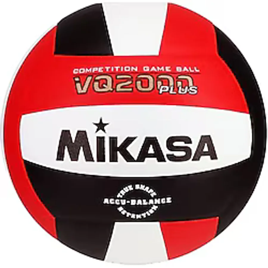 (red/white/black) - Mikasa VQ2000 Micro-Cell Indoor Volleyball, Red/Black/White