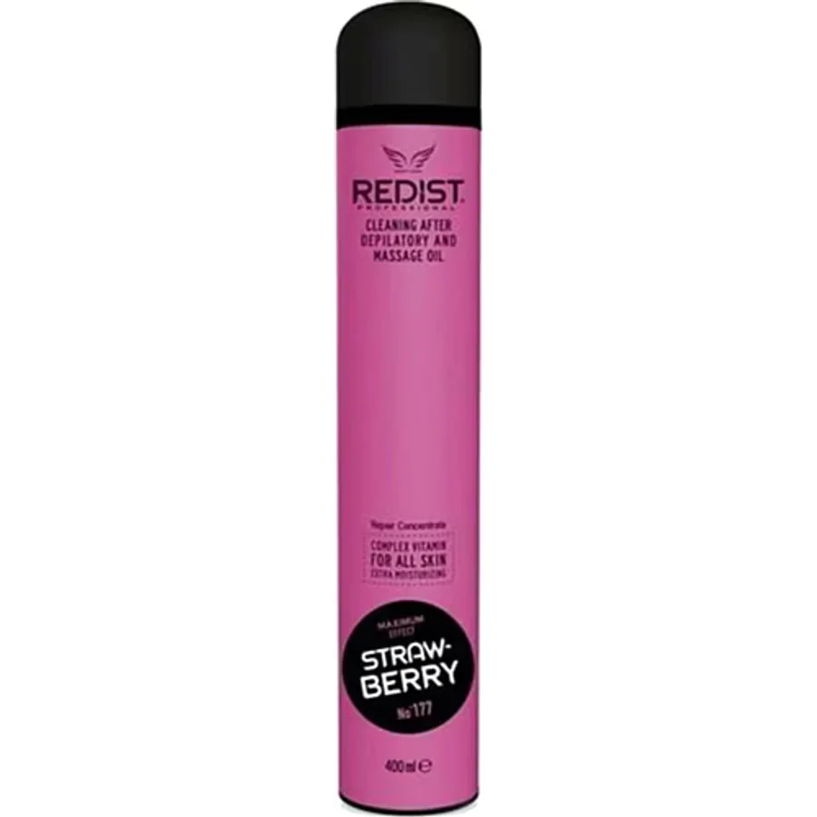 Redist Çilekli Gazlı Ağda Sonrası Temizleme ve Masaj Yağı 400 ml
