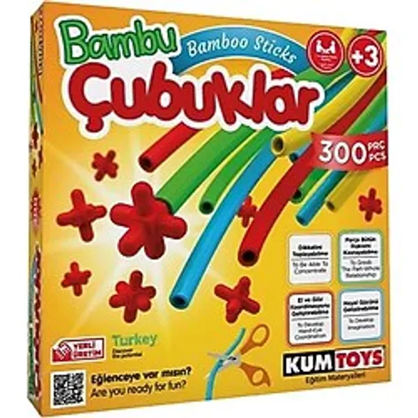 Redka Kumtoys Bambu Çubukları 300 Parça Rd5462