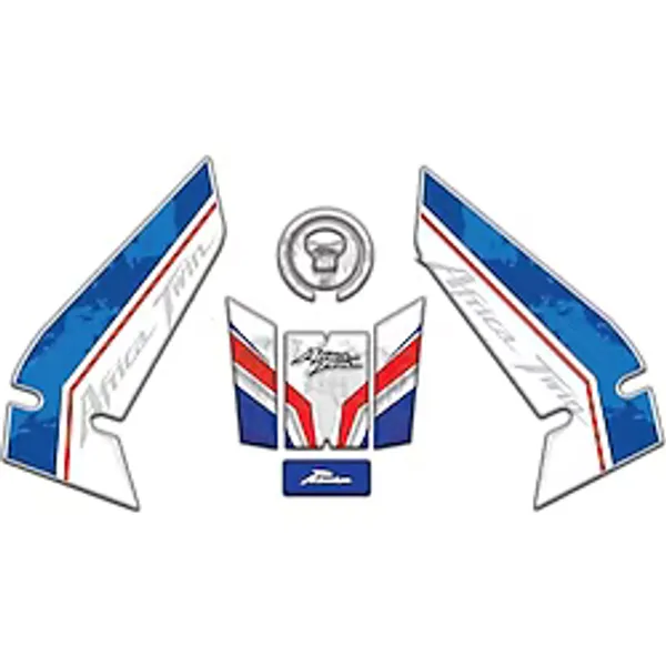Redline Grafik Honda Africa Twin CRF1100L 2016 -2025 Uyumlu Tank Pad Seti Mavi Beyaz Kırmızı