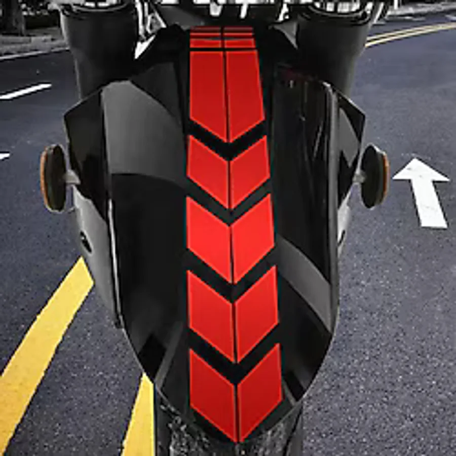 Redline Grafik Motosiklet Çamurluk Sticker Kırmızı