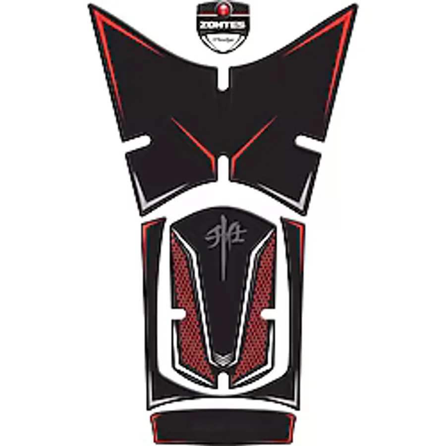 Redline Grafik Rks RZ250S Zontes 2023-2024 Uyumlu Tank Pad Siyah Kırmızı Redline grafik