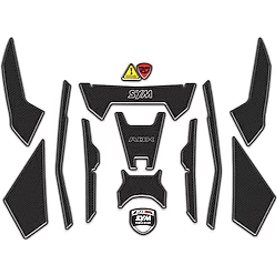 Redline Grafik SYM ADX 125 Uyumlu Tank Pad Seti Karbon