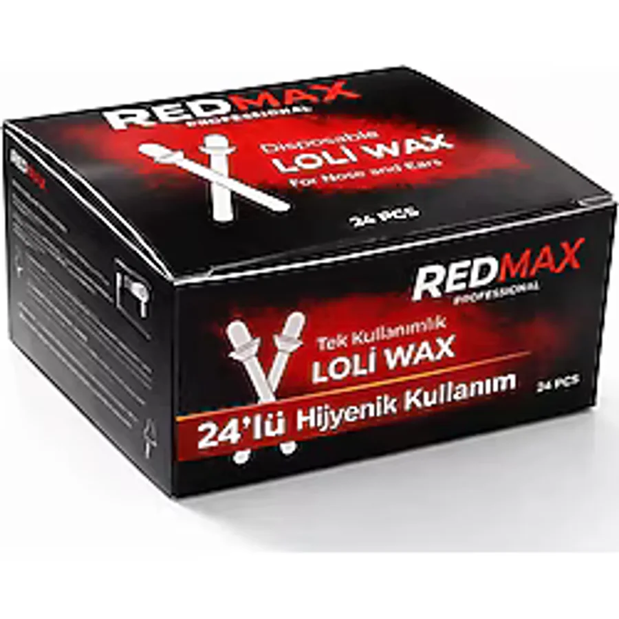 Redmax Professional Loli Wax Ağda Burun Ve Kulaklar İçin Tek Kullanımlık Ağda Çubuğu 24'Lü Paket