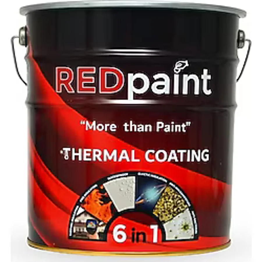 Redpaint Thermal Coating (Thermal Paint-ısı Yalıtım Boyası) İç, Dış Cephe ve Çatı Isı Yalıtım Boyası - Beyaz - 18 Kg