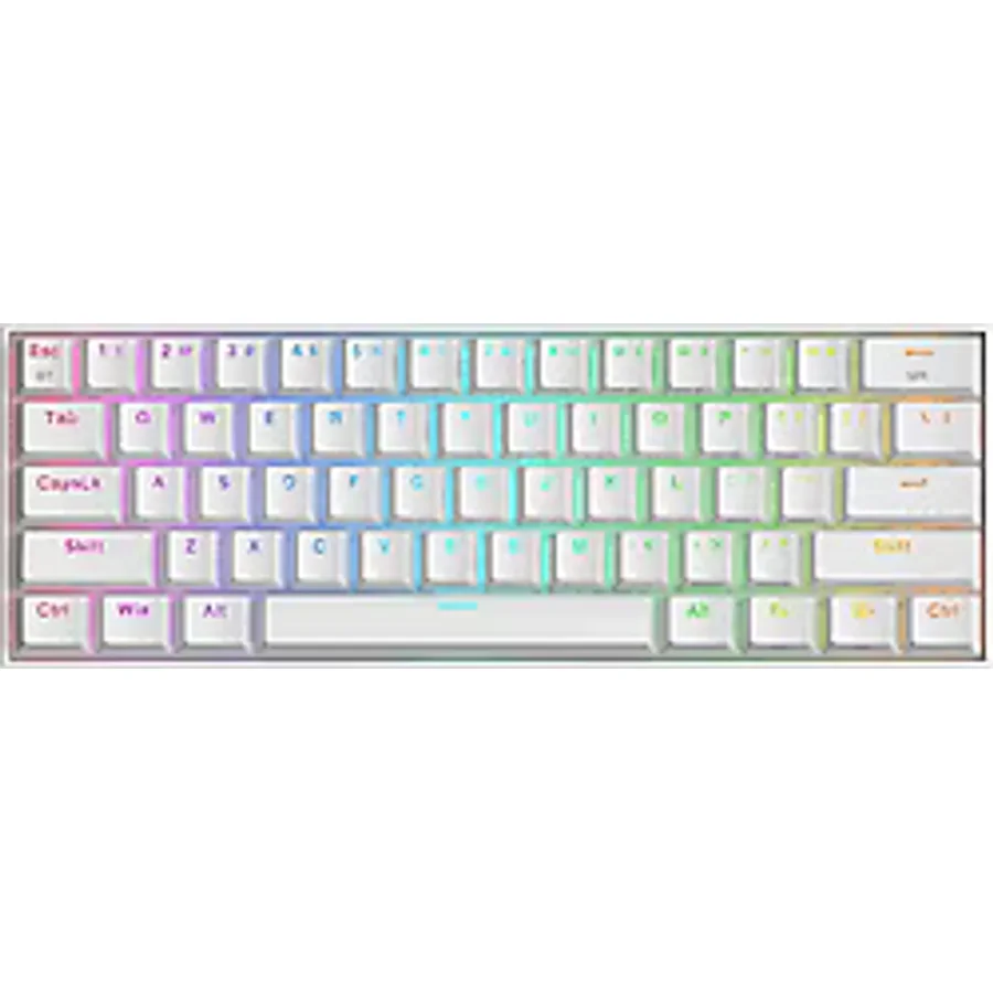 Redragon Draconic K530 PRO Beyaz RGB %60 TKL Brown Switch Kablosuz Mekanik Oyuncu Klavyesi