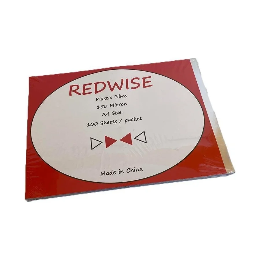 Redwise A4 Şeffaf Cilt Kapağı 150 Micron 100'lü Paket - Asetat Kağıdı