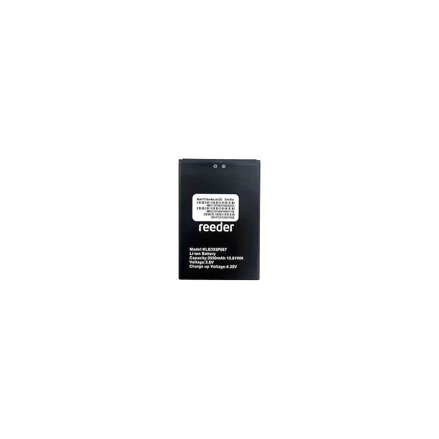 Reeder P13 Blue Max Lite 2022 Batarya Pil Telefon Bataryası Pil Bandı Yanında