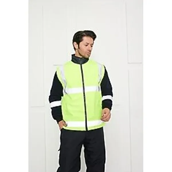 Reflektörlü Içi Polarlı Kolları Çıkarılabilir Iş Montu - XL