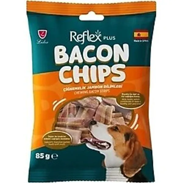 Reflex Plus Bacon Chips Çiğnemelik Jambon Dilimleri Köpek Ödül Maması 85 gr - 1 Adet - Çok Renkli