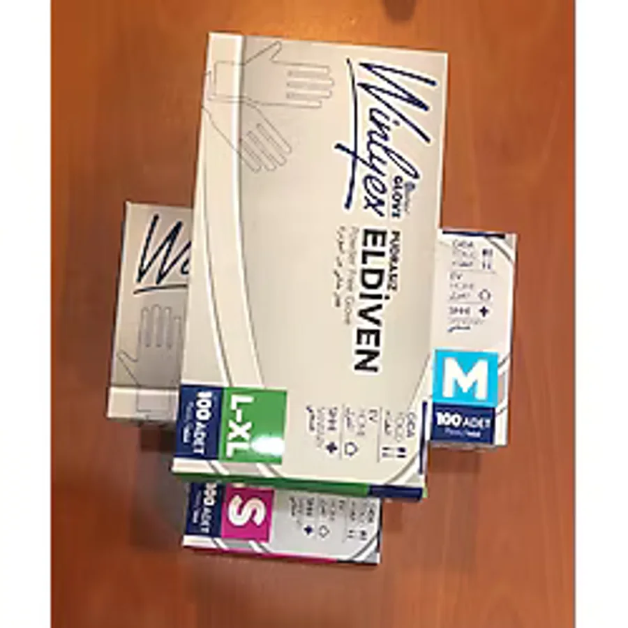 Reflex Winlyex Pudrasız Beyaz Vinil Eldiven 100'lü