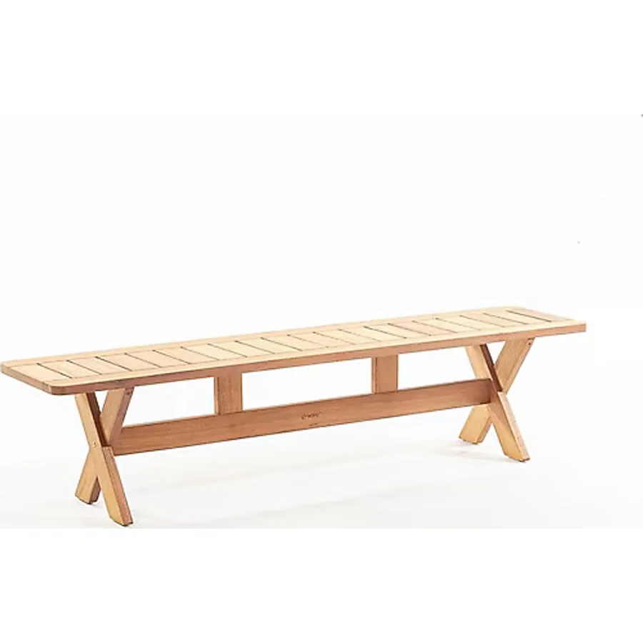 ReHome Focus 200x45 cm İroko Ahşap Bahçe Bankı