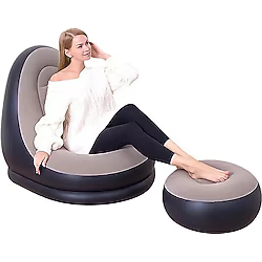 Relaxus Ayak Dayamalı Tek Kişilik Şişme Koltuk