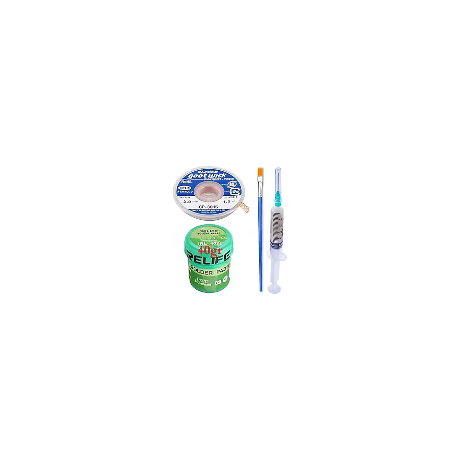 RELIFE RL-402 Krem Lehim Solder Paste 183° 40G Flux Lehim Toplama CP-3015 Emme Teli01