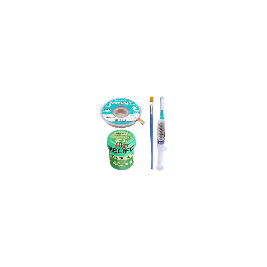 RELIFE RL-402 Krem Lehim Solder Paste 183° 40G Flux Lehim Toplama CP-3515 Emme Teli03