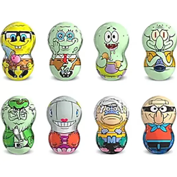 Relkon Flipperz Spongebob Squarepants 1. Seri Lisanslı Hacıyatmaz Figür & 10 Gr Meyve Aromalı Şekerleme - 3 Adet