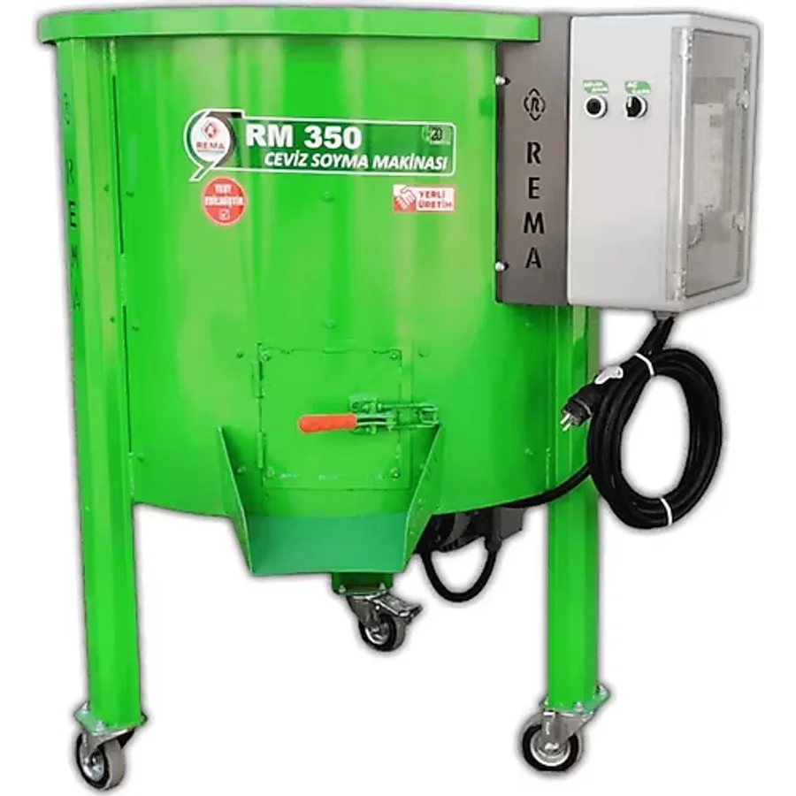 Rema RM350 150 kg 350 lt 380 V Devir Ayarlı Ceviz Soyma Makinesi
