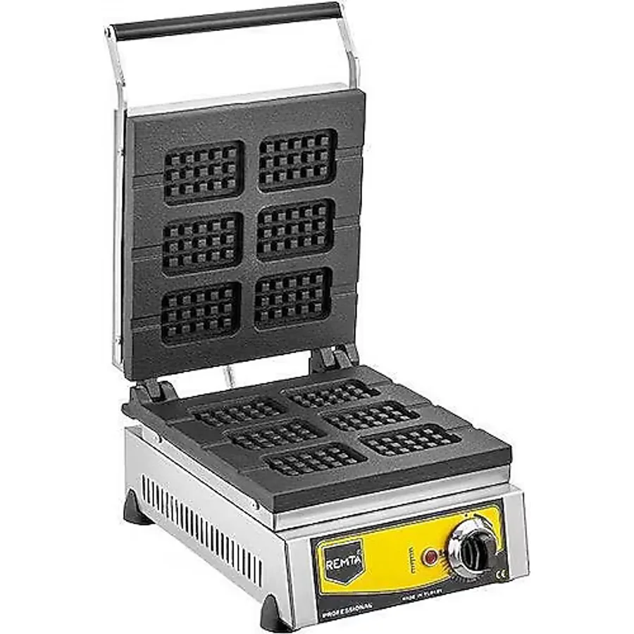 Remta Çubukta Waffle Makinesi Sanayi Tipi Otomatik Teflon Döküm Yüzeyli