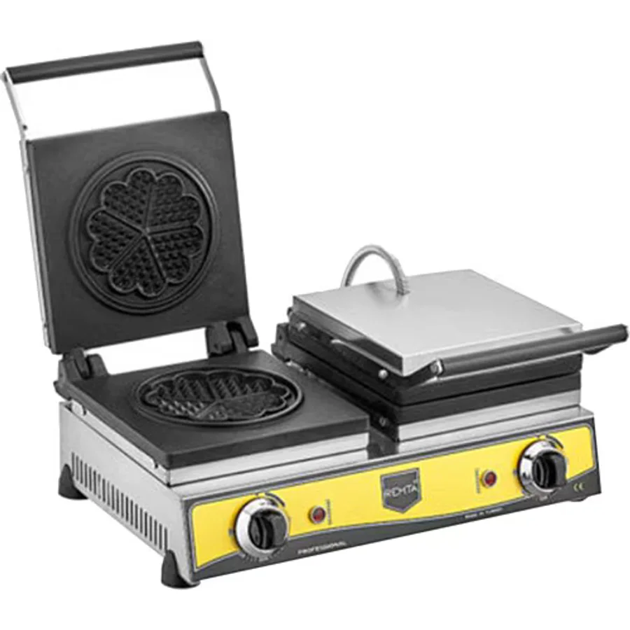 Remta W15 21 cm Yonca Çiftli Sanayi Tipi Waffle Makinesi