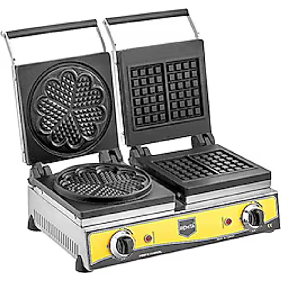 Remta W21 Çiftli Kare+Çiçek Elektrikli Waffle Makinesi
