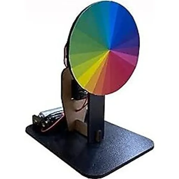 Renk Çarkı Yapım Seti 1 Adet 12X7X10 cm Fen Bilimleri Deney Setleri Okul Sınıf Nevton Çarkı