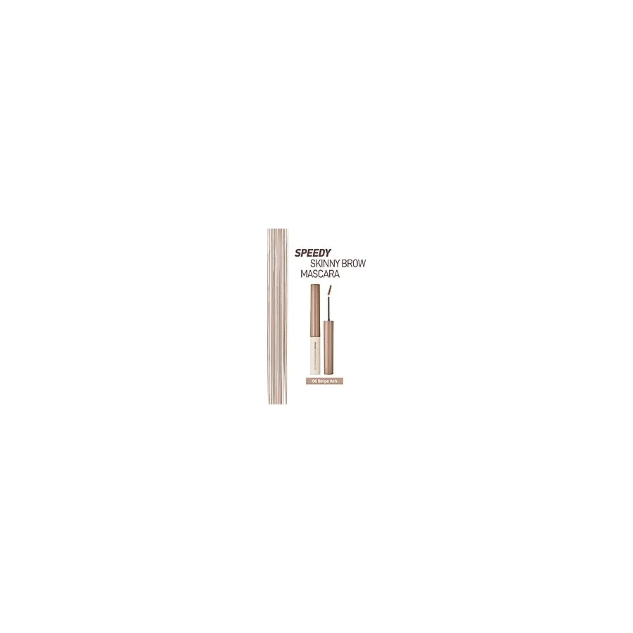 Renklendirici ve Sabitleyici Kaş Maskarası PERIPERA Speedy Skinny Brow Mascara 06 Beige Ash - Kahverengi