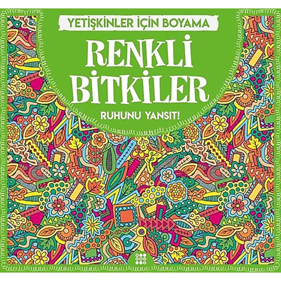 Renkli Bitkiler - Yetişkinler İçin Boyama - Kolektif
