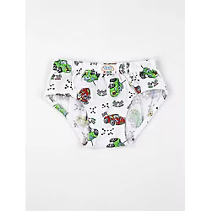 Renkli Desenli Erkek Çocuk 6 Lı Slip Külot