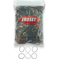 Renkli Paket Para Lastiği Karışık 6 Renk 70mm 1000 Adet