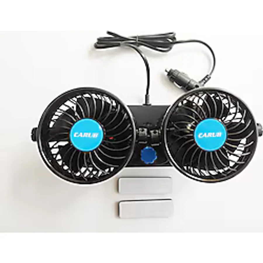 Replax 12 Volt Araç Içi Torpido Üstü Çift Fanlı Oto Vantilatör 360° Dönebilir