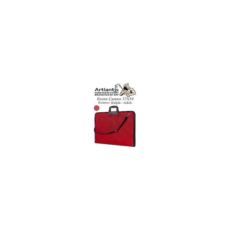 Resim Çantası Fermuarlı Kulplu 37x54 cm 1 Adet Teknik Resim Dosya Çantası 35x50 cm Askılı Proje Çantası Okul Sınıf