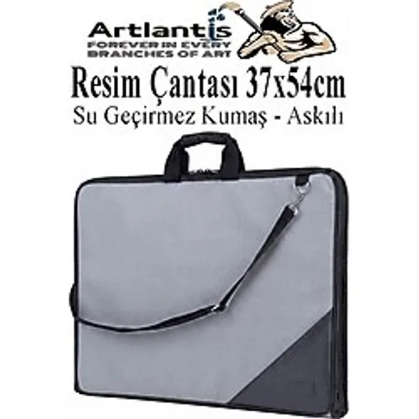 Resim Çantası Kumaş 37x54 cm 1 Adet Teknik Resim Dosya Çantası 35x50 cm Askılı Bez Proje Çantası Fermuarlı Okul Sınıf