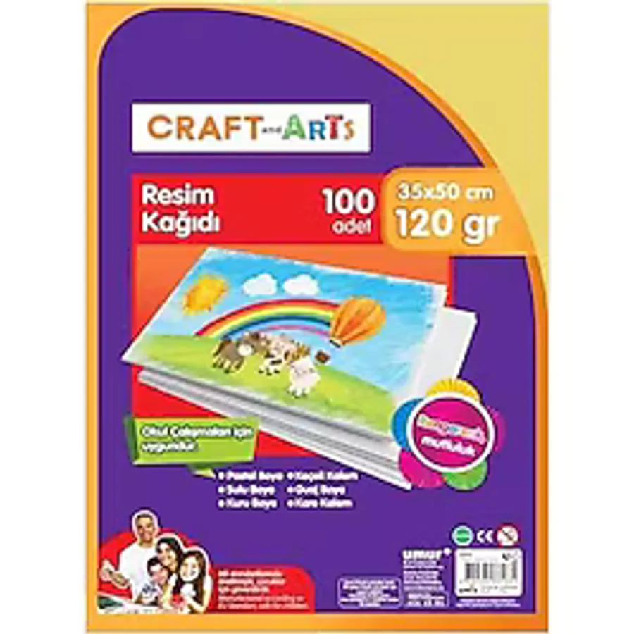 Resim Kağıdı 35X50 120Gr Rulo Şeklinde - 10 Adet