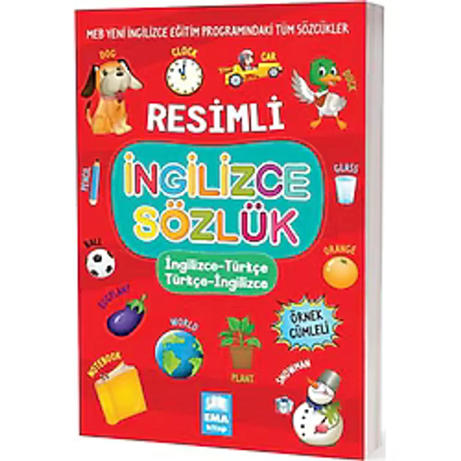 Resimli İngilizce - Türkçe Türkçe İngilizce Sözlük Örnek Cümleli- Ema Kitap