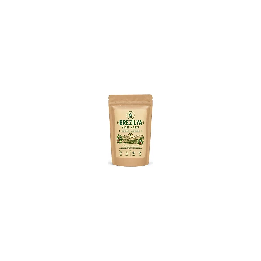 Resso Coffee Brezilya %100 Arabica Yeşil & Çiğ Kahve Çekirdeği Artisan Kahve Deneyimi - 500 gr