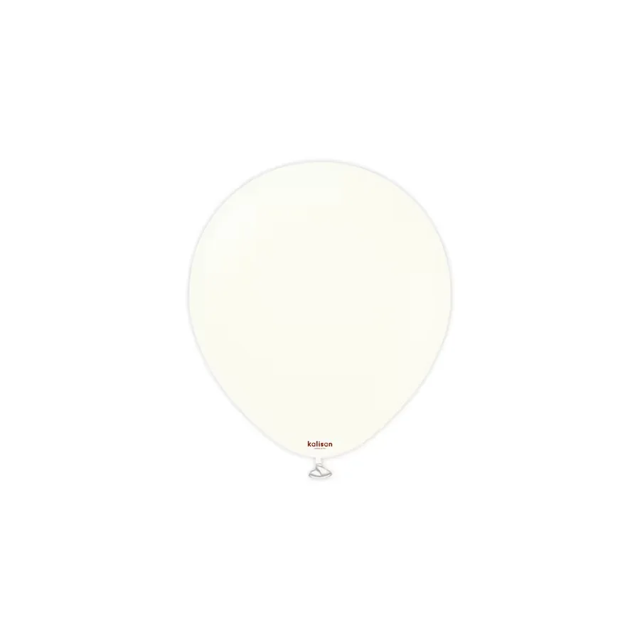 Retro Beyaz Pastel Balon 10 Lü 5 İnç BEYAZ