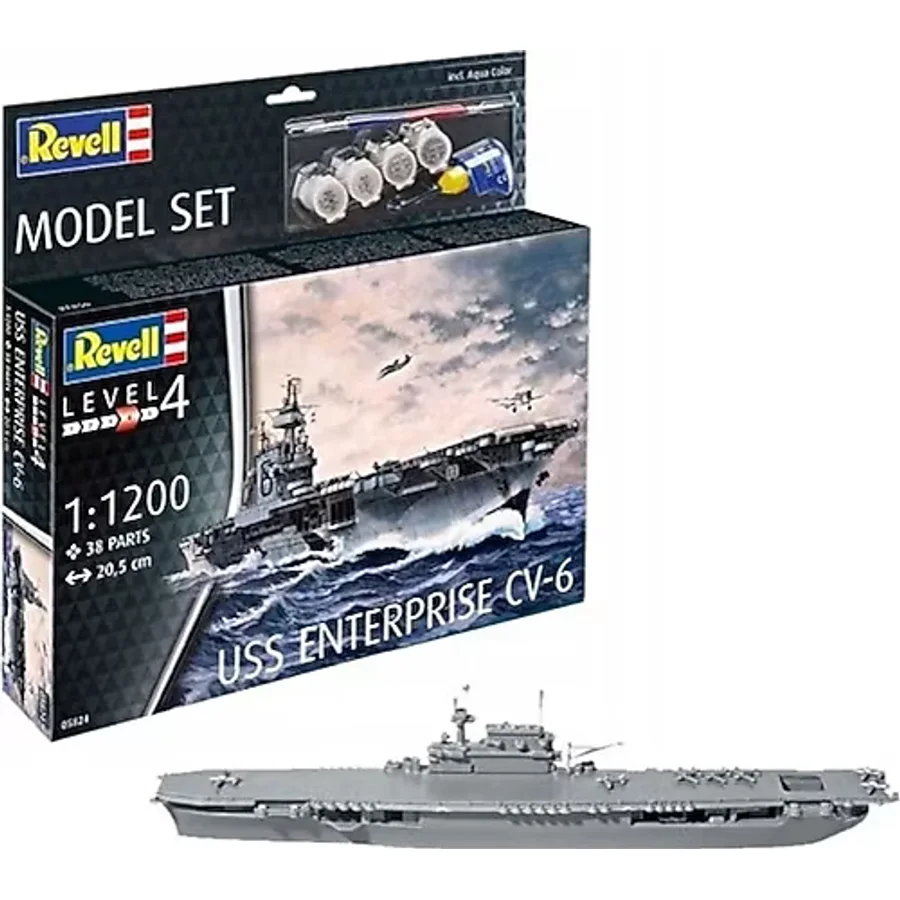 Revell 1:1200 Uss Enterprise CV-6 05824 Maket Seti