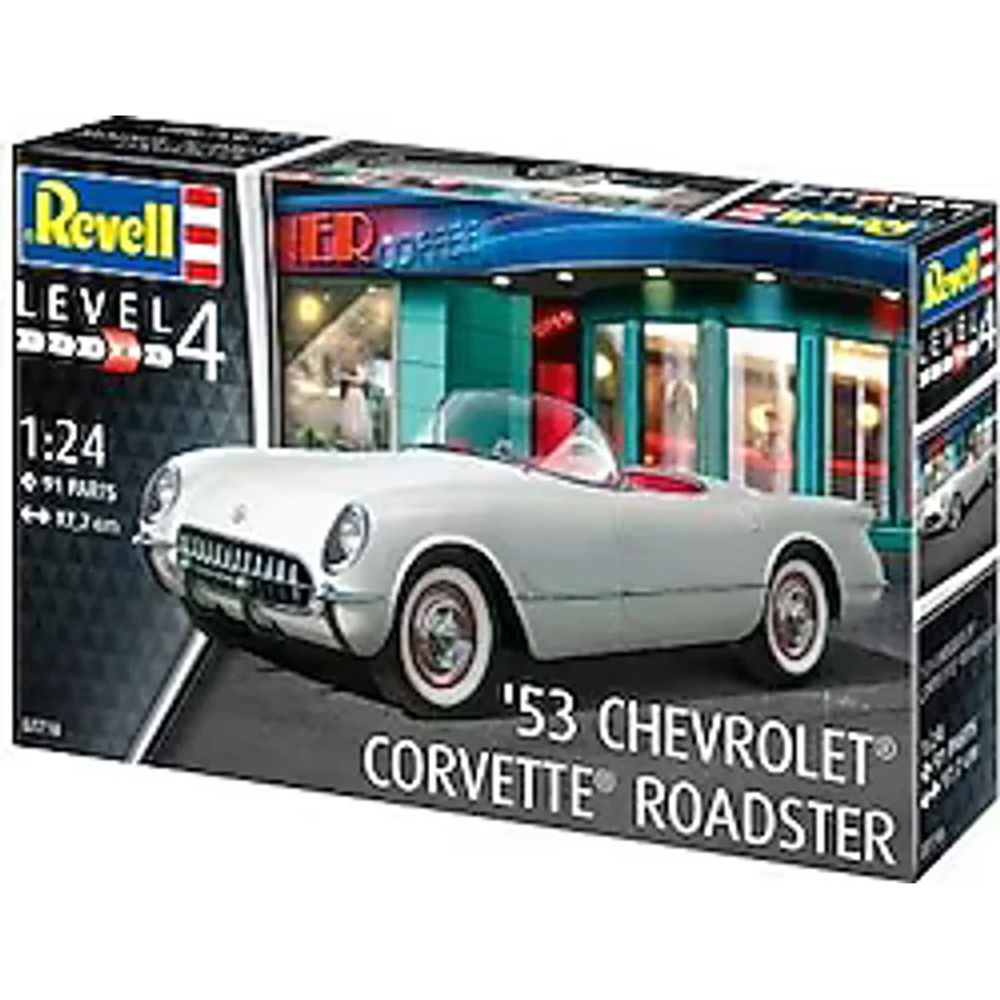Revell 1:24 53 Chevrolet Corvette Roadster 07718 Maket Seti
