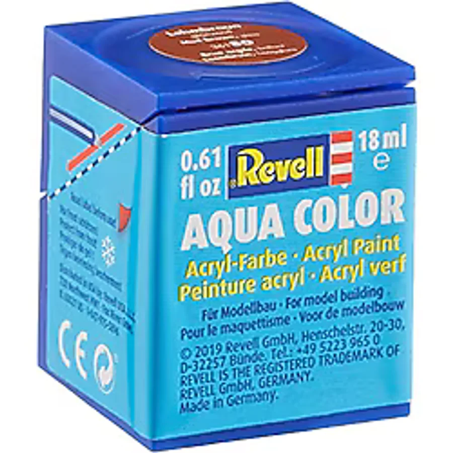 Revell - Su Bazlı Maket Boyası Çamur Kahvesi Parlak 18 Ml (36180)