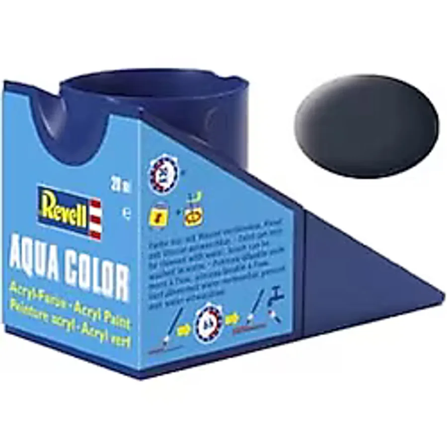 Revell - Su Bazlı Maket Boyası Tank Gri Mat 18 Ml (36178)